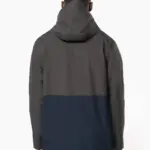 3-in-1 regenparka met capuchon in twee kleuren uniseks — productfoto 4