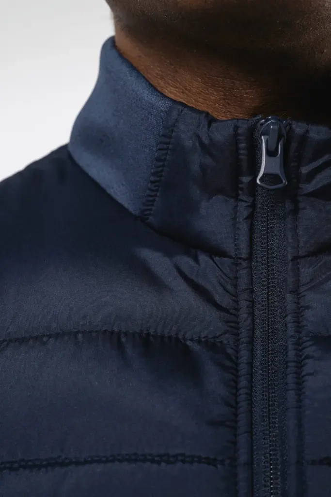Herenbodywarmer in twee stoffen — productfoto 3