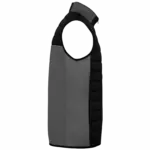 Herenbodywarmer in twee stoffen, black / dark grey heather — productfoto 5