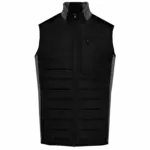 Herenbodywarmer in twee stoffen, black / dark grey heather — productfoto 6