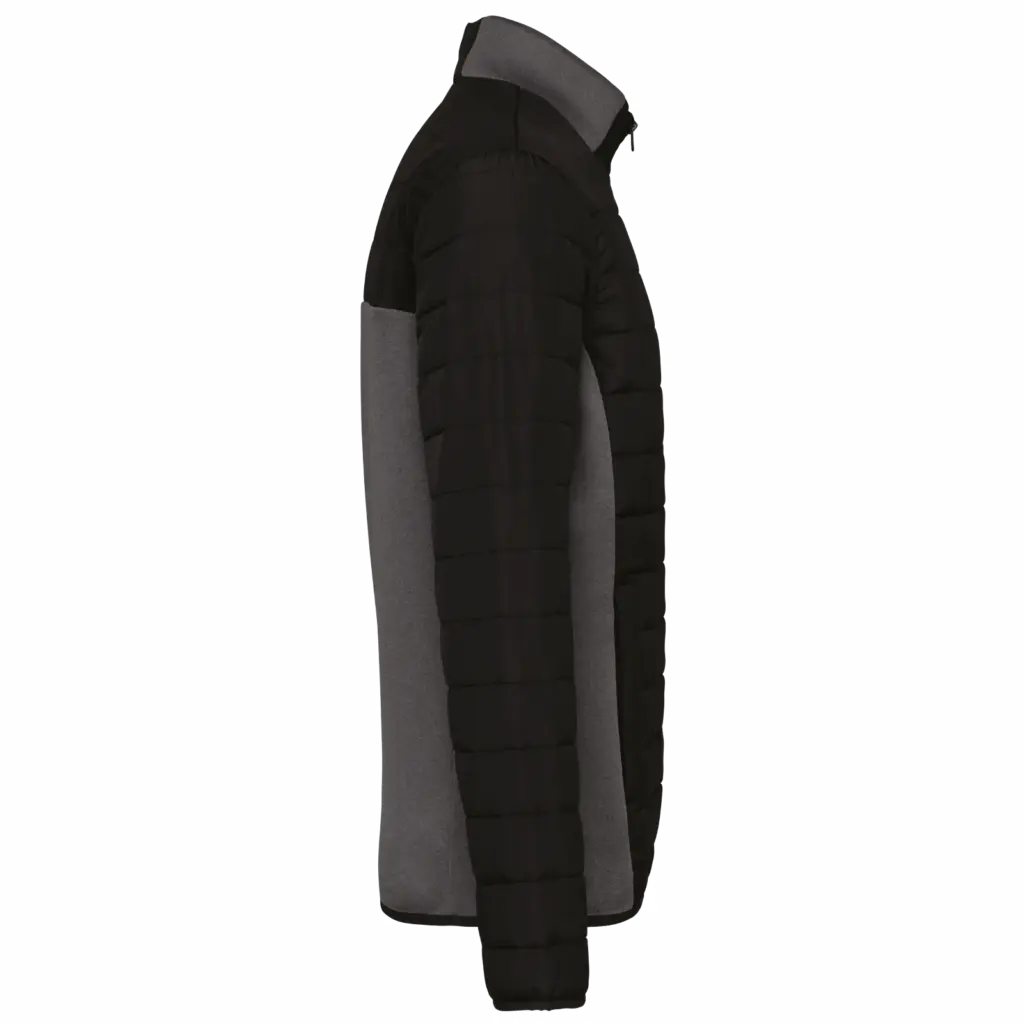 PS_K6171-S_BLACK-DARKGREYHEATHER - Hidalgo-werbeartikel Herenjack van twee stoffen, black / dark grey heather — productfoto 5
