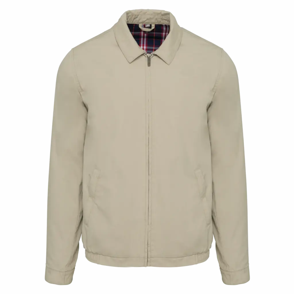 K623 Harrington Jacket Printed Cotton Canvas Tartan S-3XL — product photo 6