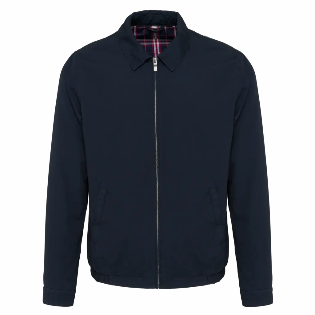 K623 Harrington Jacket Printed Cotton Canvas Tartan S-3XL — product photo 7