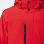 Gewatteerde softshell herenparka met capuchon — productfoto 3