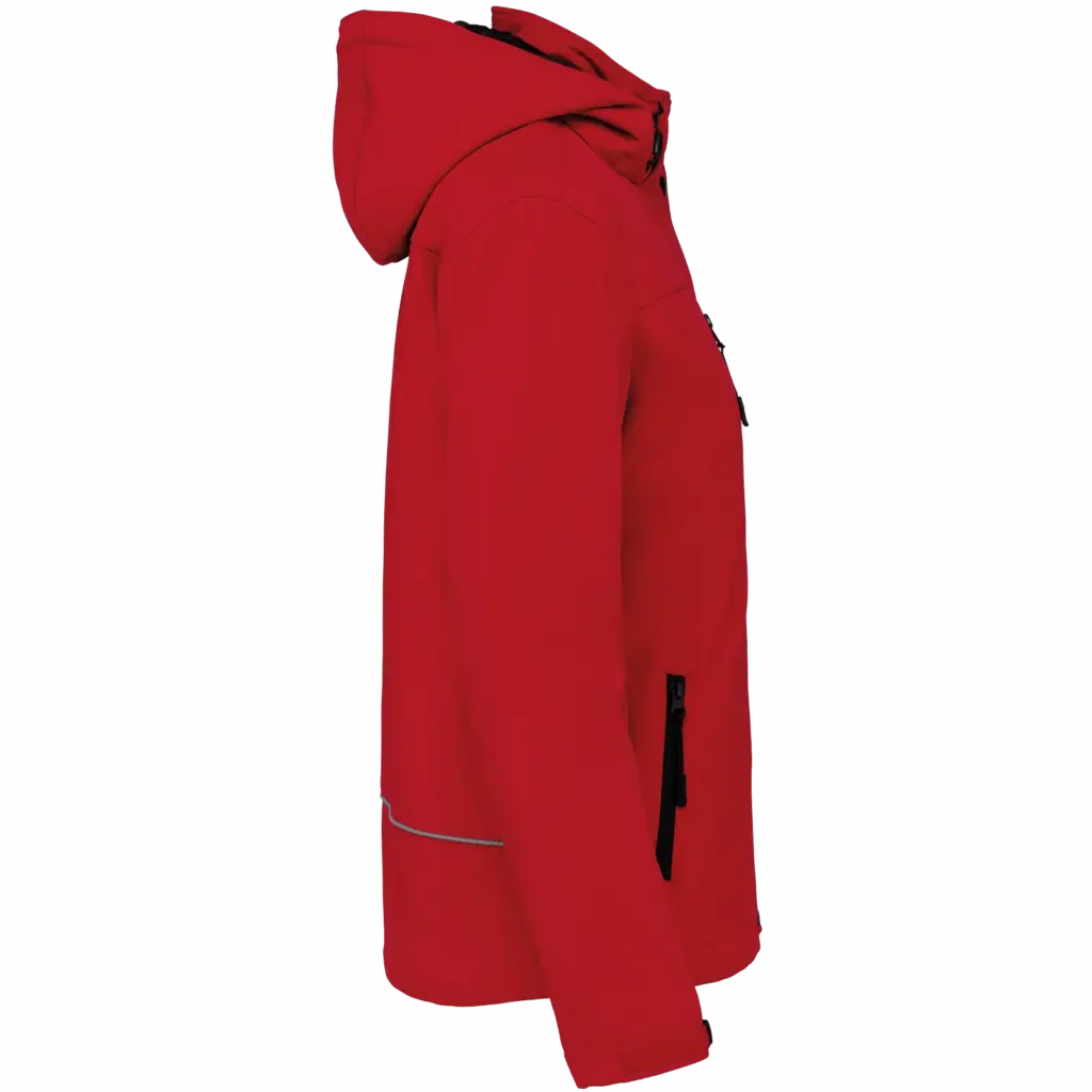 Gewatteerde softshell damesparka met capuchon — productfoto 8