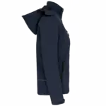Gewatteerde softshell damesparka met capuchon, navy — productfoto 7