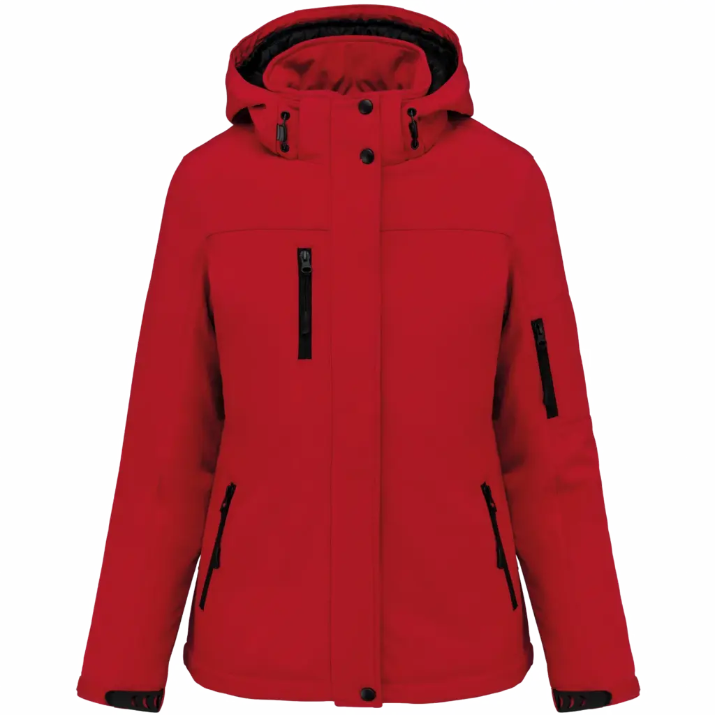 Softshell Parka Damen K651 bedrucken wattiert XS-XXL — Produktfoto 9