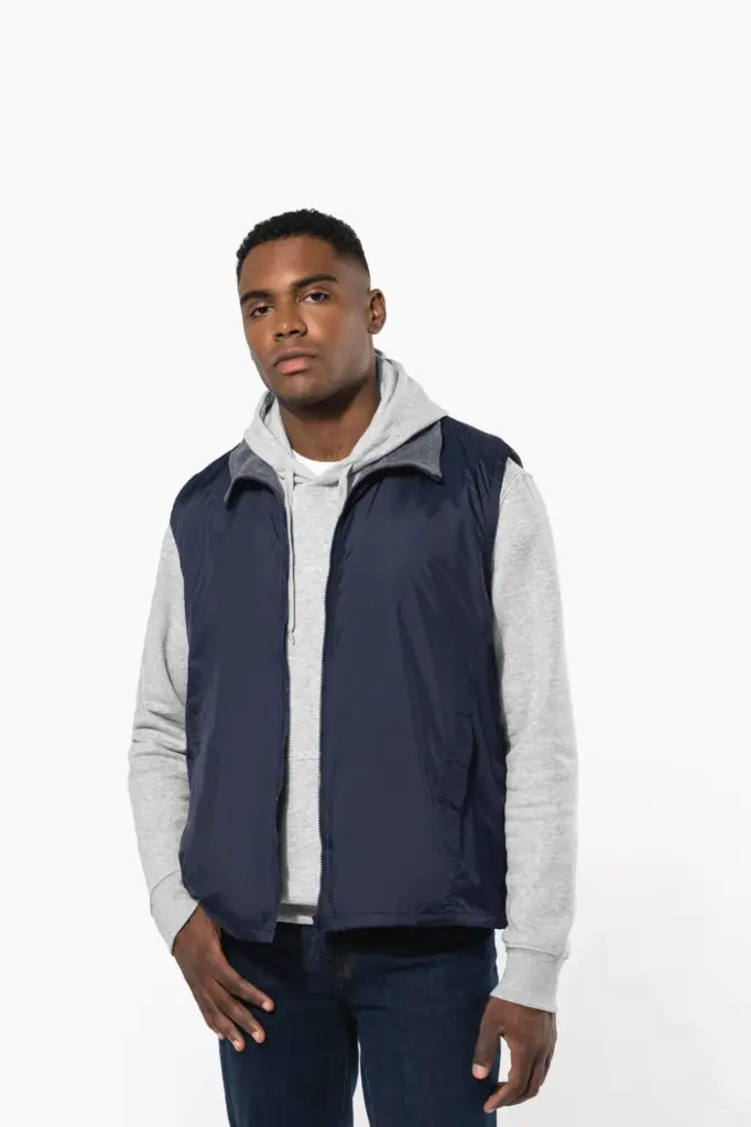 Met fleece gevoerde bodywarmer unisex