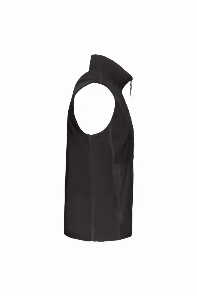 Met fleece gevoerde bodywarmer unisex, dark grey / black — productfoto 6