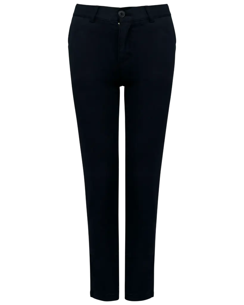 Chinobroek voor meisjes, dark navy — productfoto 8