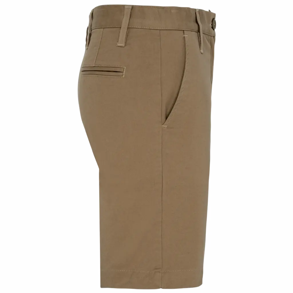 Chinobermuda voor jongens, camel — productfoto 4