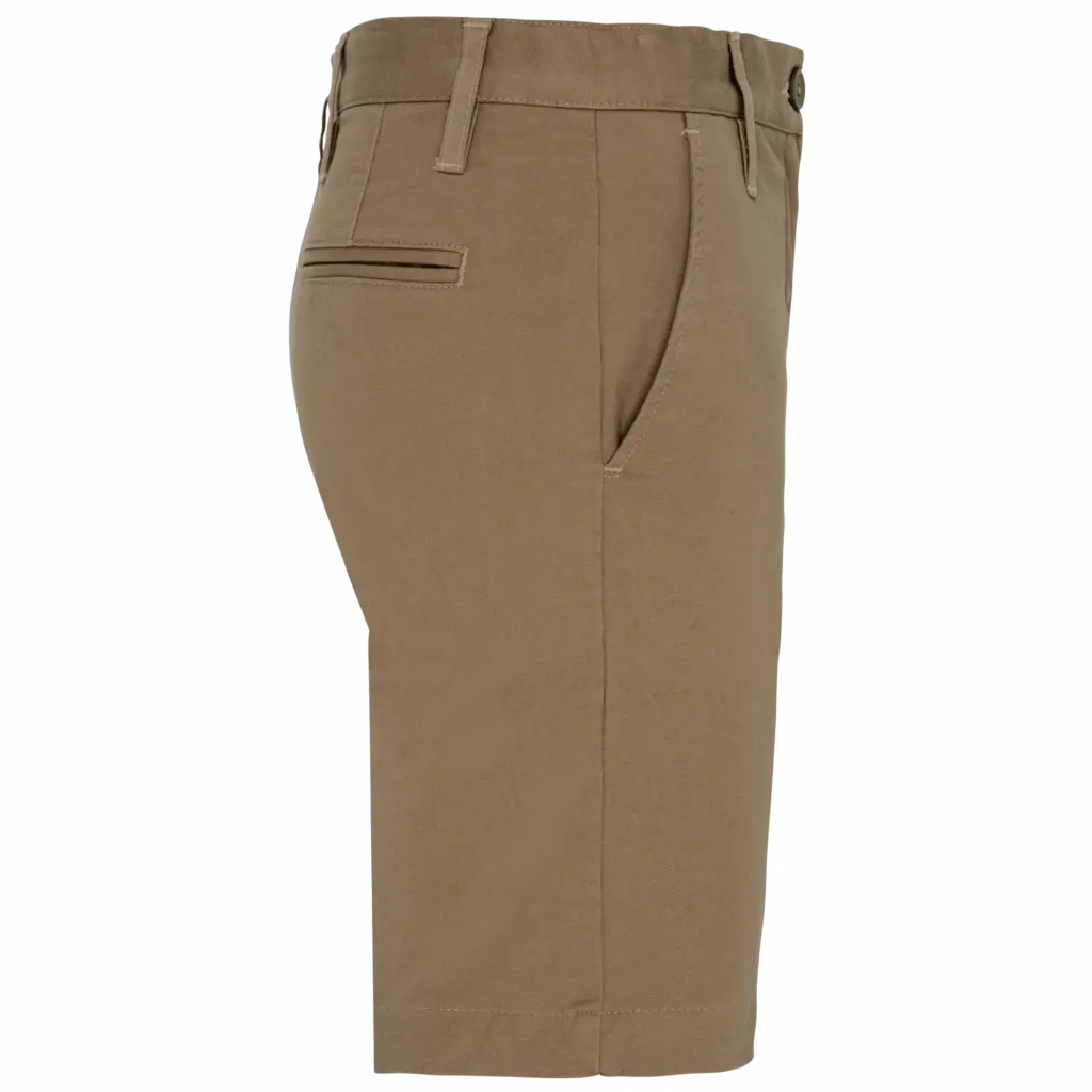 Chinobermuda voor meisjes, camel — productfoto 2