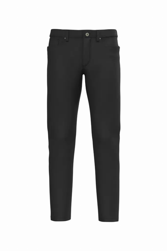 Herenbroek met 5 zakken, washed black — productfoto 7