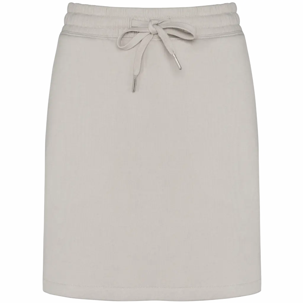 Ecologische dames fleece rok, clay — productfoto 7