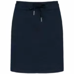 Ecologische dames fleece rok, navy — productfoto 8