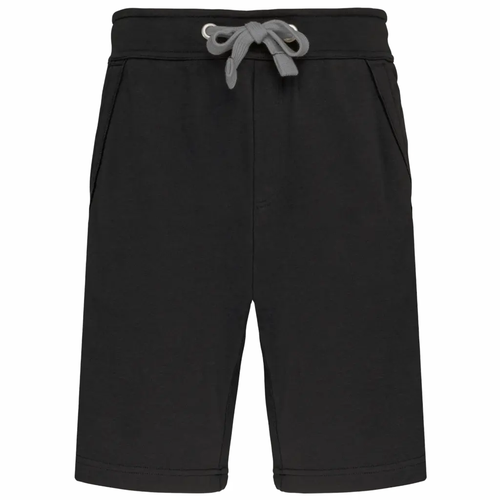 PS_K710_BLACK - Hidalgo Bermuda short French terry, black — productfoto 5