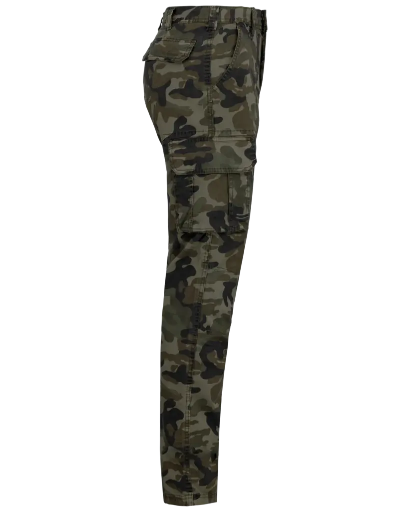 PS_K744-S_OLIVECAMOUFLAGE - Hidalgo-werbeartikel Herenbroek met diverse zakken, olive camouflage — productfoto 9