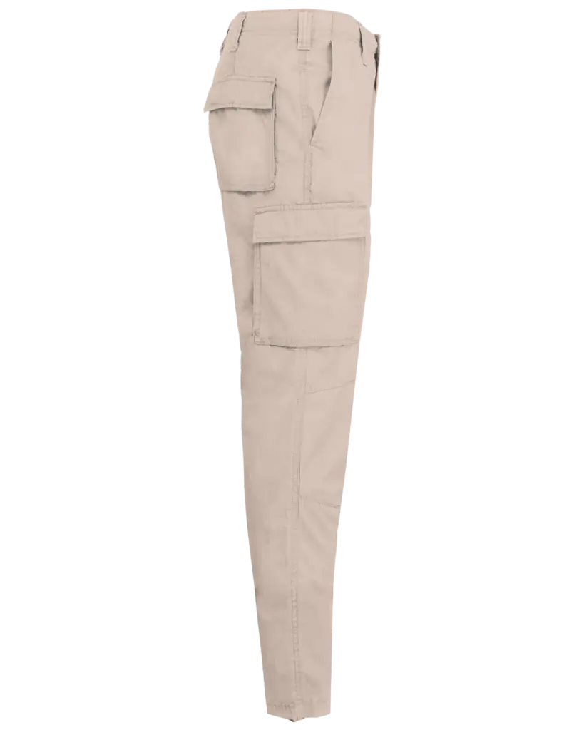 PS_K745-S_BEIGE - Hidalgo-werbeartikel Lichte herenbroek multizakken, beige — productfoto 5