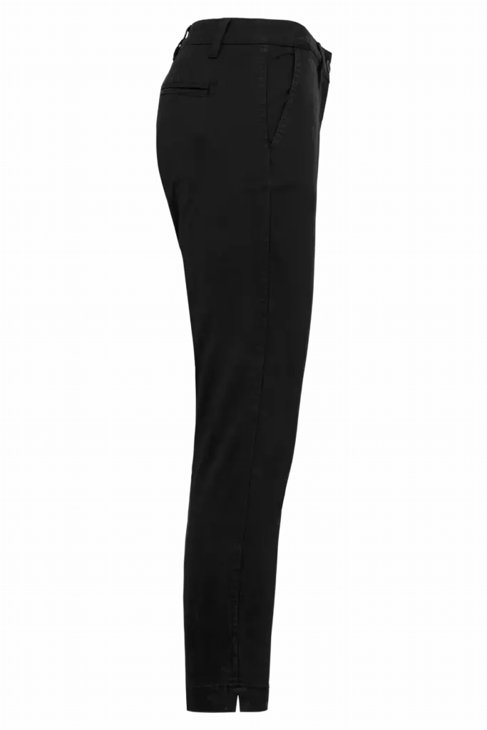 Enkelhoge broek voor dames, black