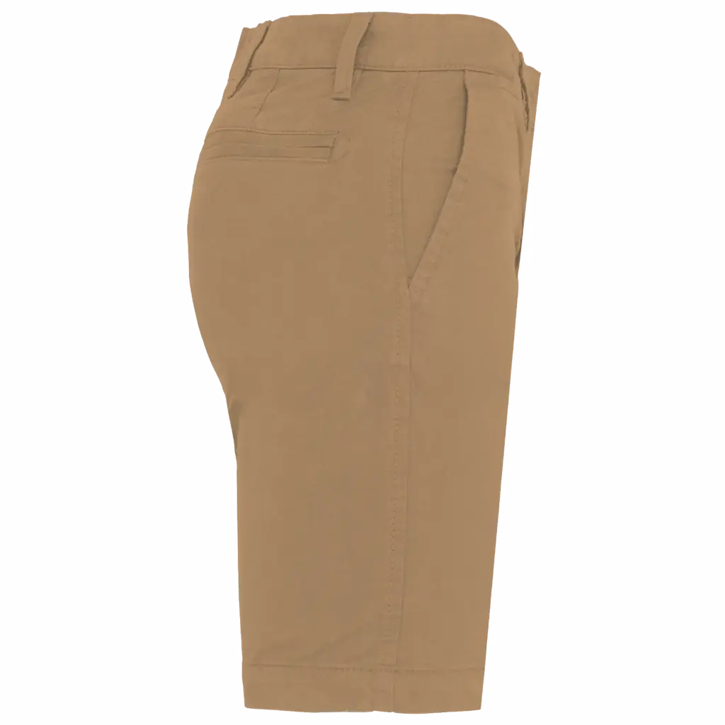Dames chino bermudashorts, camel — productfoto 7