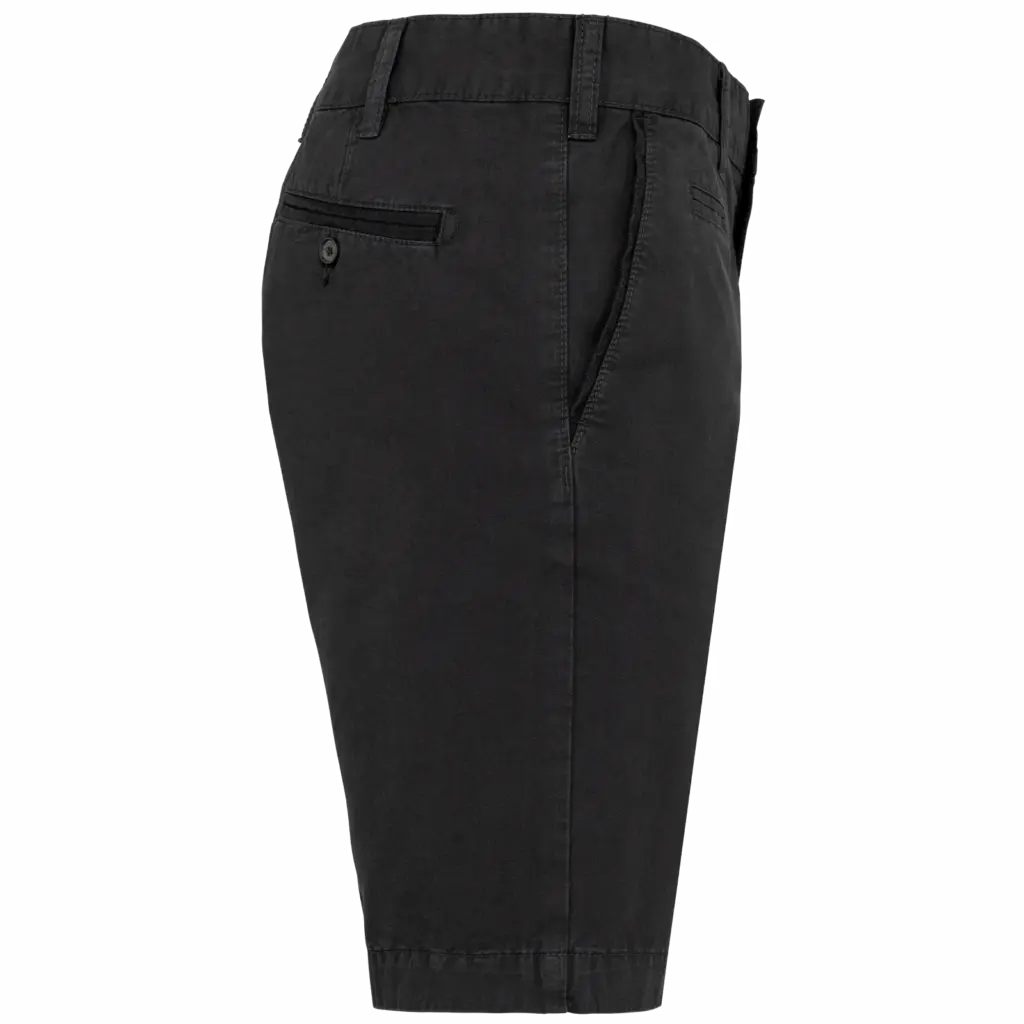 Herenbermuda met verwassen look, washed charcoal — productfoto 2