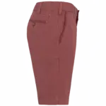 Herenbermuda met verwassen look, washed marsala — productfoto 3