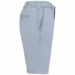 Herenbermuda met verwassen look, washed smoky blue — productfoto 4