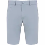 Herenbermuda met verwassen look, washed smoky blue — productfoto 5