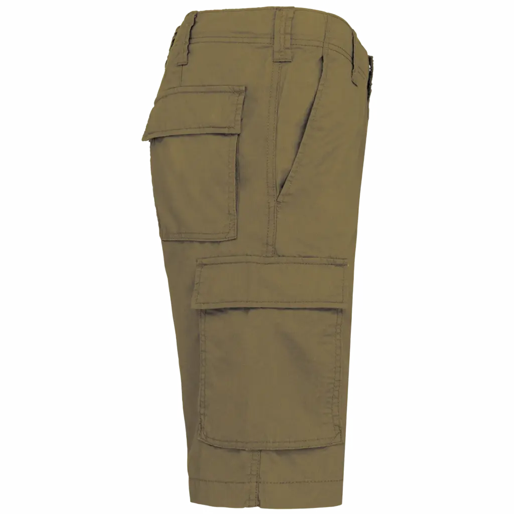 Lichte herenbermuda met diverse zakken, light khaki — productfoto 7