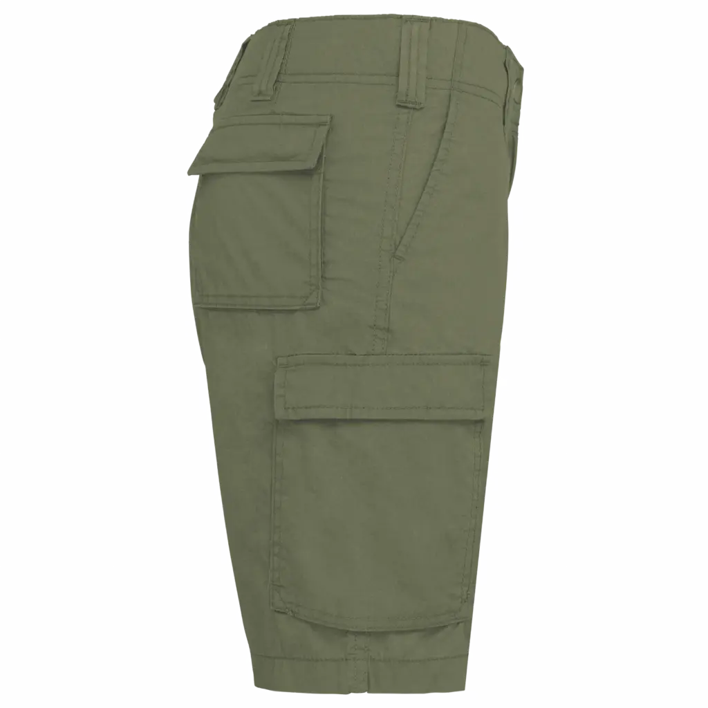 Lichte damesbermuda met diverse zakken, light khaki — productfoto 7