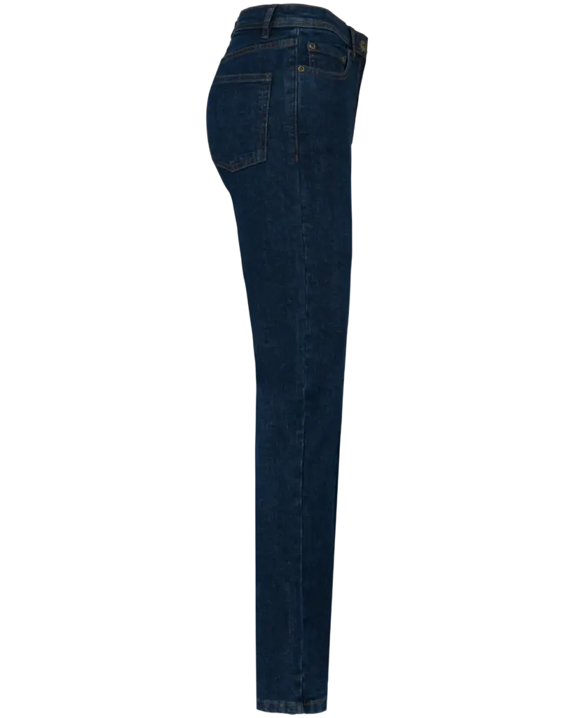 Basic damesjeans, blue rinse — productfoto 5