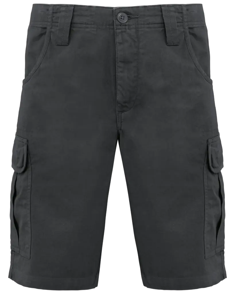 Heren bermuda met meerdere zakken, dark grey — productfoto 7