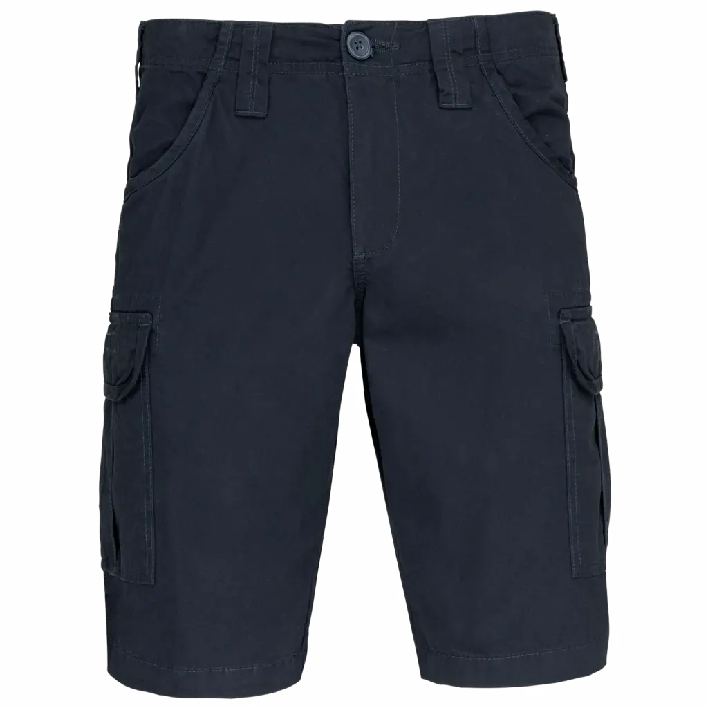 Heren bermuda met meerdere zakken, dark navy — productfoto 8