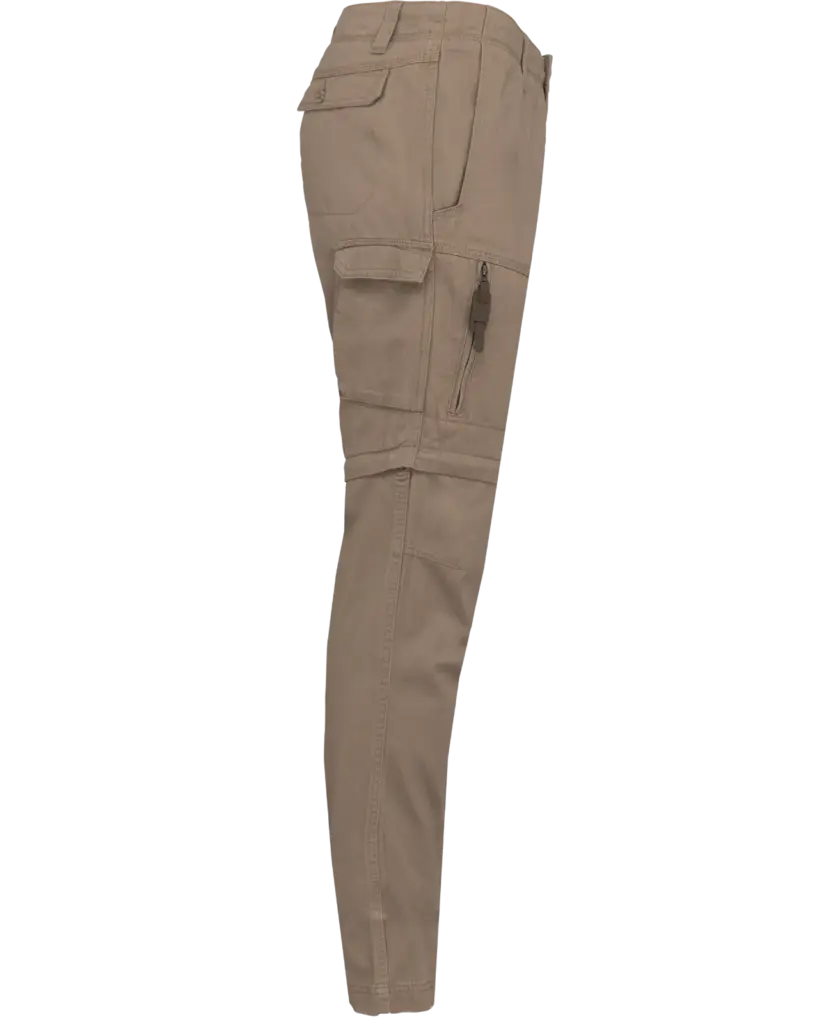 Heren 2-in-1 broek met meerdere zakken, dark beige — productfoto 6