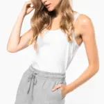 Ecologische damesshort van french terry — productfoto 3