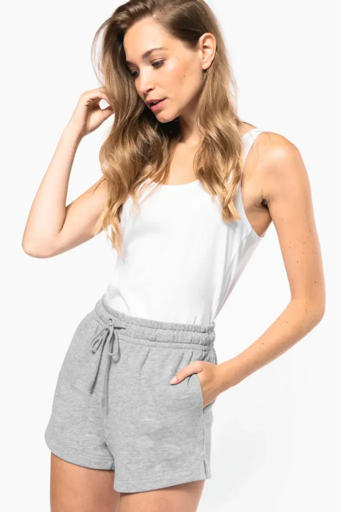 K799-03_2024 - Hidalgo-werbeartikel Ecologische damesshort van french terry — productfoto 3