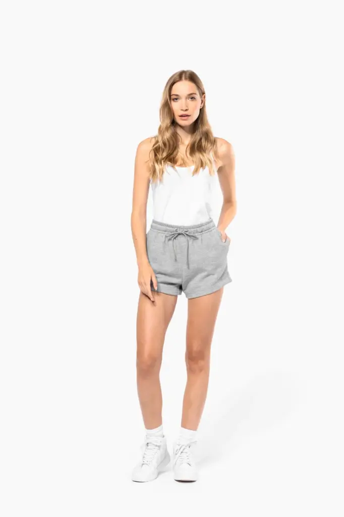 K799-06_2024 - Hidalgo-werbeartikel Ecologische damesshort van french terry — productfoto 4