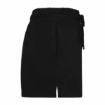 Ecologische damesshort van french terry, black — productfoto 5