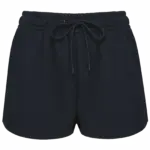 Ecologische damesshort van french terry, navy — productfoto 7