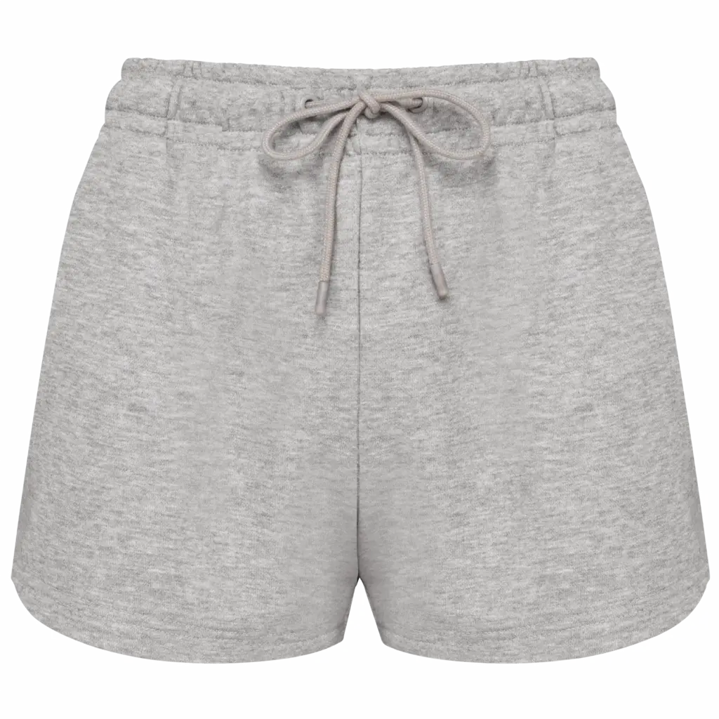 Ecologische damesshort van french terry, oxford grey — productfoto 8