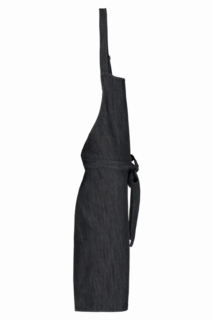 PS_K8000-S_BLACKDENIM - Hidalgo-werbeartikel Schort van polykatoen zonder zak, black denim — productfoto 8