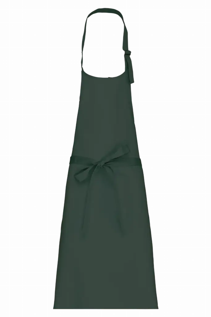 Schort van polykatoen zonder zak, bottle green — productfoto 10