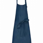 Schort van polykatoen zonder zak, denim — productfoto 17