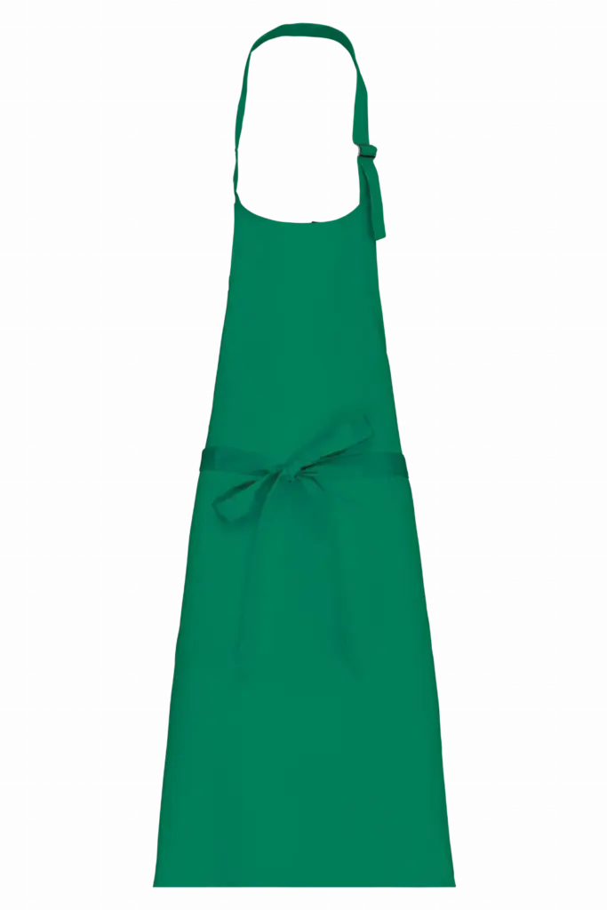 Schort van polykatoen zonder zak, kelly green — productfoto 20