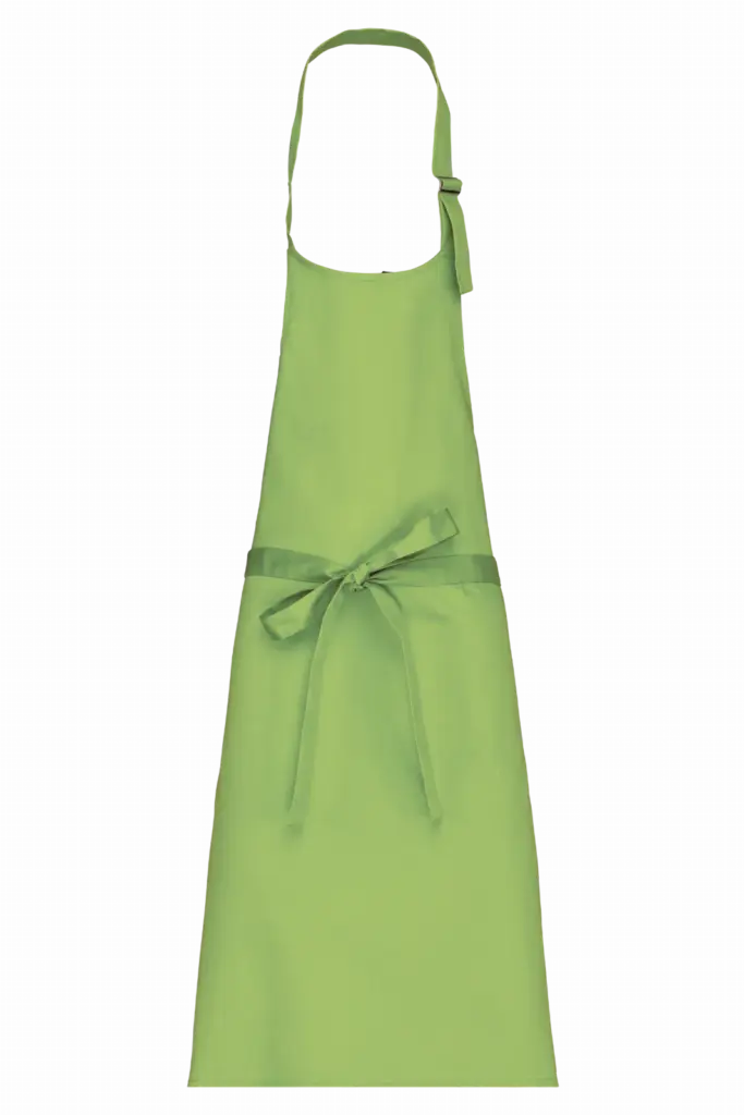Schort van polykatoen zonder zak, lime — productfoto 24