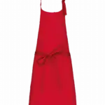 Schort van polykatoen zonder zak, red — productfoto 30