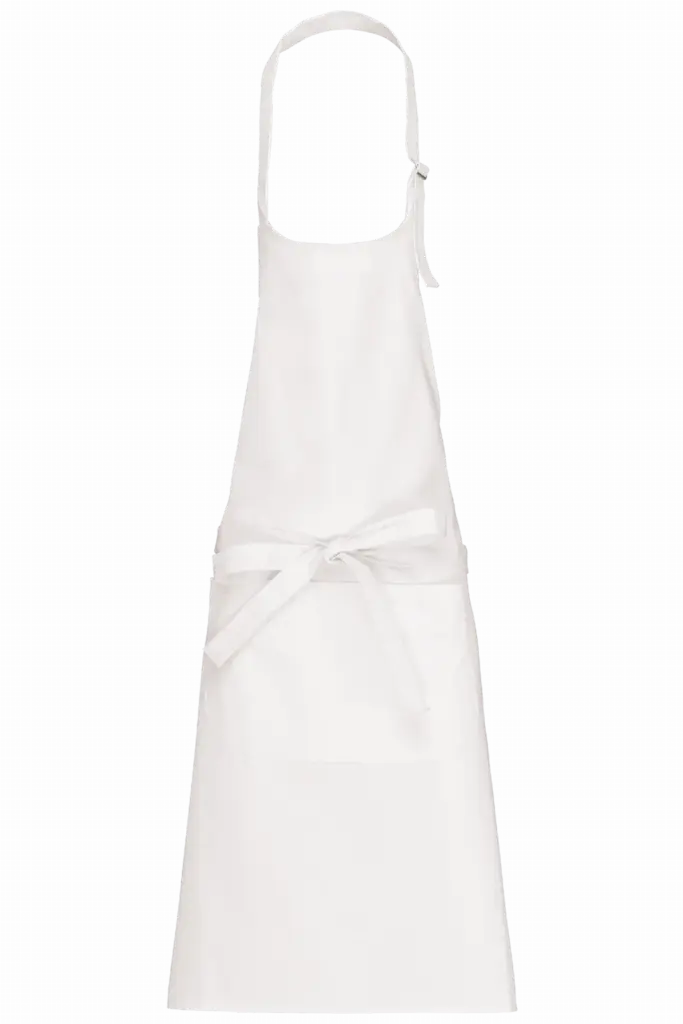 Schort wasbaar op hoge temperatuur, white — productfoto 7
