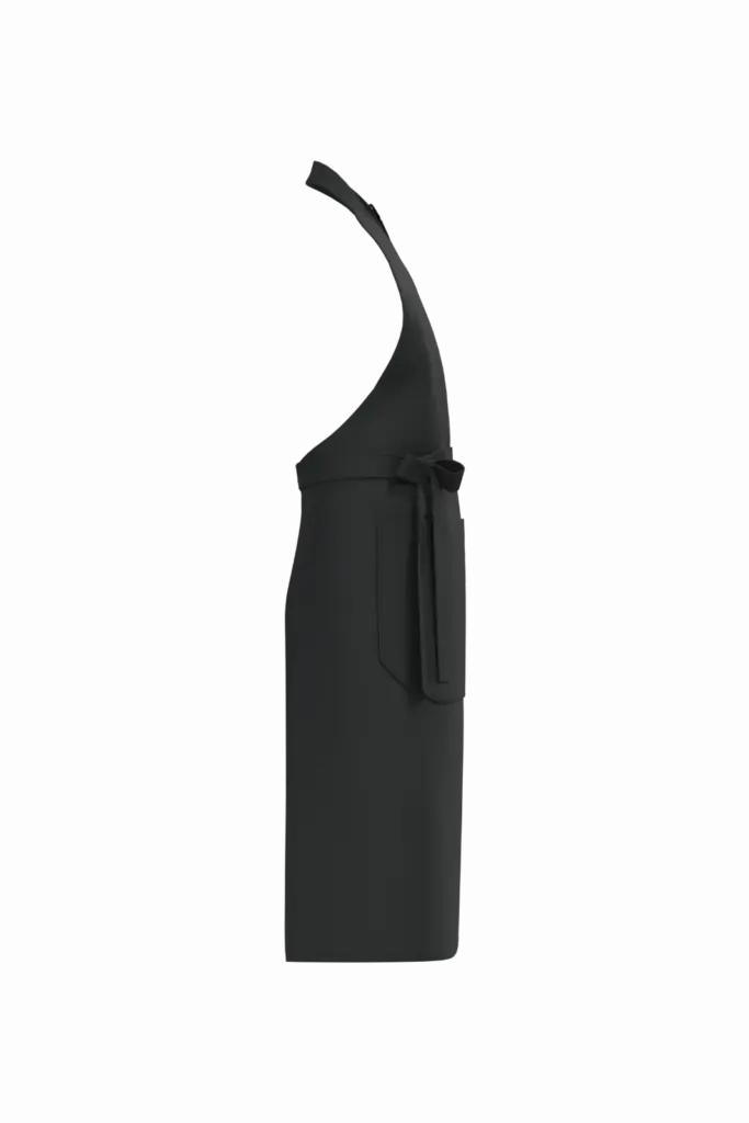 PS_K8007-S_BLACK - Hidalgo-werbeartikel Schort met zak van biologisch katoen, black — productfoto 8