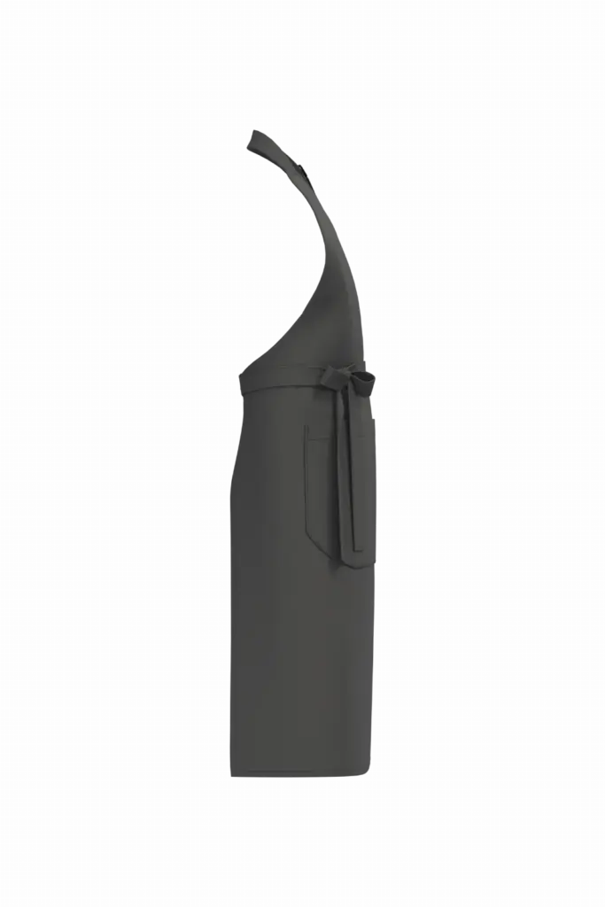 PS_K8007-S_DARKGREY - Hidalgo-werbeartikel Schort met zak van biologisch katoen, dark grey — productfoto 11