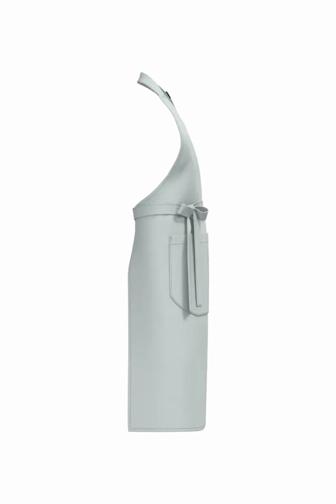 PS_K8007-S_SNOWGREY - Hidalgo-werbeartikel Schort met zak van biologisch katoen, snow grey — productfoto 27